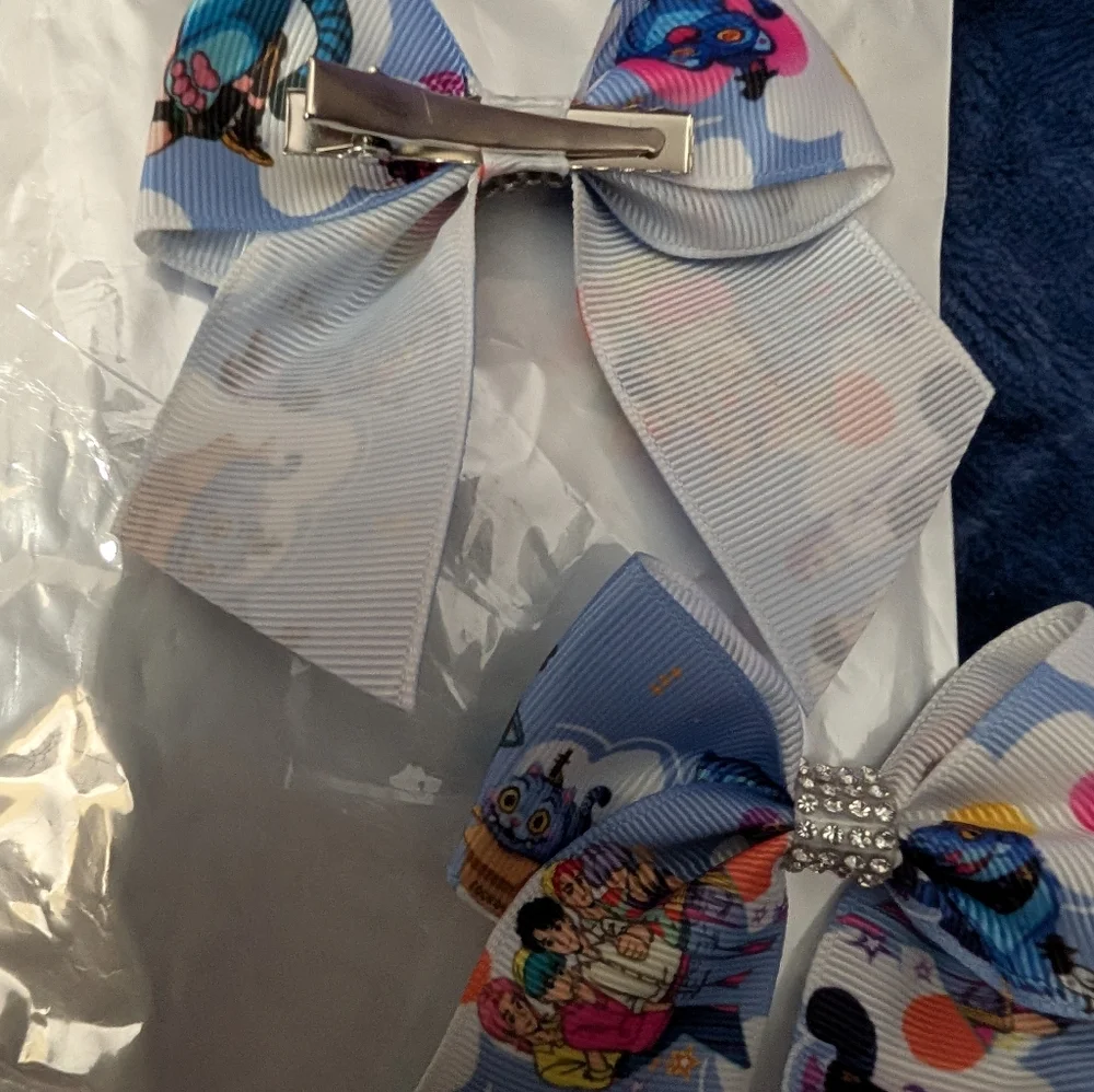 2 K-pop Demon Hunters Colorful Hair Bows